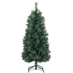 Árvore de Natal 150 cm Artificial com 354 Ramos e Suporte Metal para Sala Interior Verde