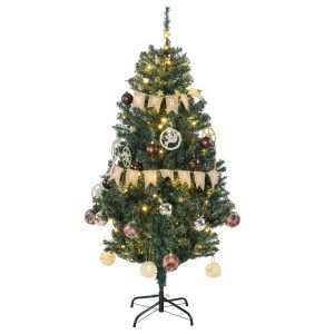 Árvore de Natal Artificial 150 cm com 100 Luzes com 472 Ramos e 80 Ø91x150cm