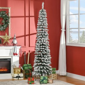 Árvore de Natal Artificial 210cm com Neve com 490 Ramos