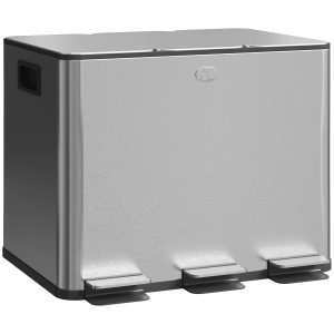 Balde de Lixo de Cozinha com 3 Compartimentos 3x10L