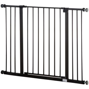 Barreira de Segurança para Animais de Estimação Extensível para Escadas e Portas 76-107x76 cm