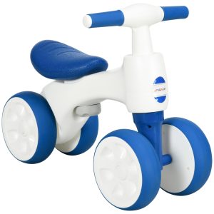 Bicicleta sem Pedais para Crianças de 18-36 Meses com Guiador Antiderrapante 56x30x42 cm Azul
