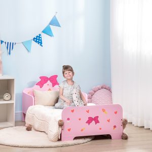 Cama Infantil de Madeira com Barreiras de Proteção