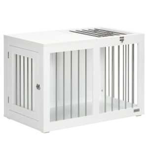Gaiola para Cães com 2 Portas Bloqueáveis MDF 80x50x56