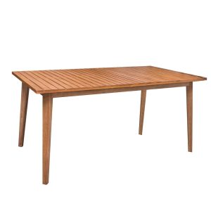 Mesa Retangular Marilyn Acacia Maciça 160 X 90 X 75 Cm