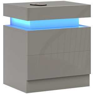 Mesa de Cabeceira com Luz LED