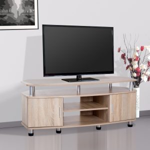 Móvel de Televisão mesa suporte de TV Armário com 2 portas e 2 estantes 120x39
