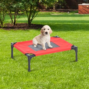 PawHut Cama para Animais de Estimação Tecido Cinzento 64x46x18 cm