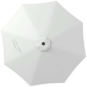Toldo de Substituição para Chapéu Sol 3 m Pátio com Ventilação Superior Exterior Branco