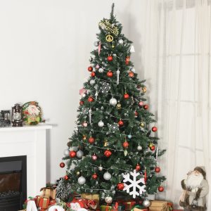 Árvore de natal de 210 cm 2012ramos com Suporte Metálico Árvore de Natal de ponta branca artificial
